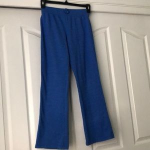 Girls blue and black sweat pants